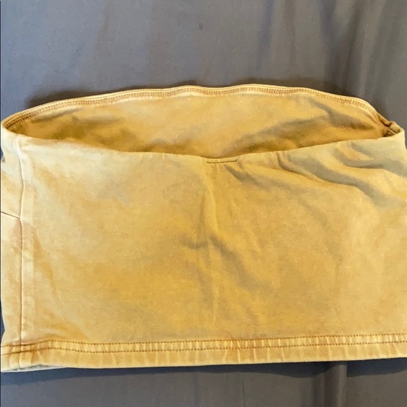 ARITZIA- tna 90s TUBE TOP IN tan acid wash - Picture 3 of 4